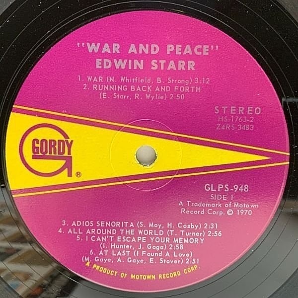 ＂War And Peace＂C.Garnettによる英訳版の名著 革製装丁 EDWIN STARR / War And Peace (LP) / Gordy | WAXPEND RECORDS