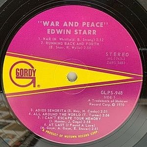 Edwin Starr / War And Peace （エドウィン・スター／ワー