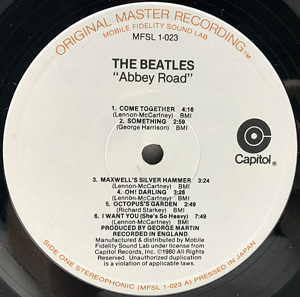 BEATLES / Abbey Road (LP) / MFSL | WAXPEND RECORDS