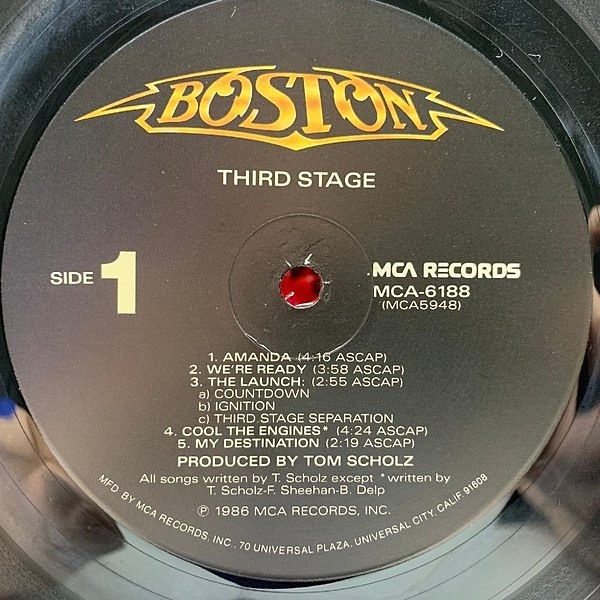 ボストン　LPサードステージ レコード BOSTON / Third Stage (LP) / MCA | WAXPEND RECORDS