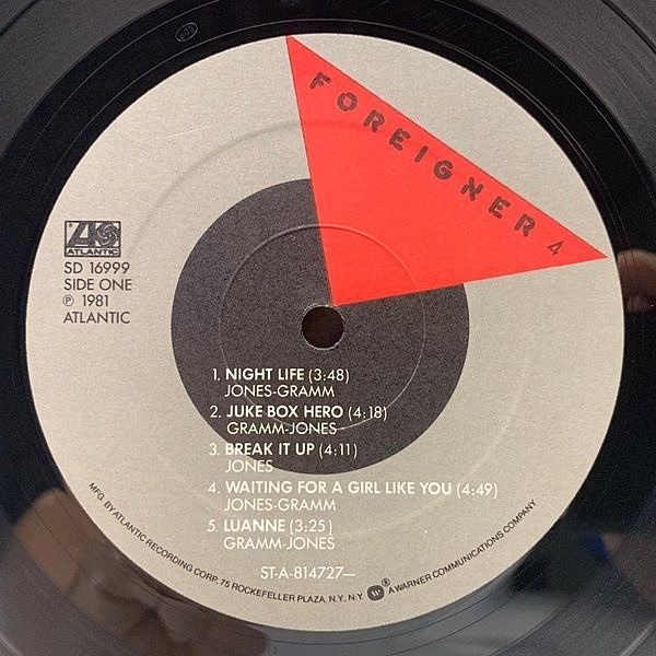 FOREIGNER / 4 (LP) / Atlantic | WAXPEND RECORDS