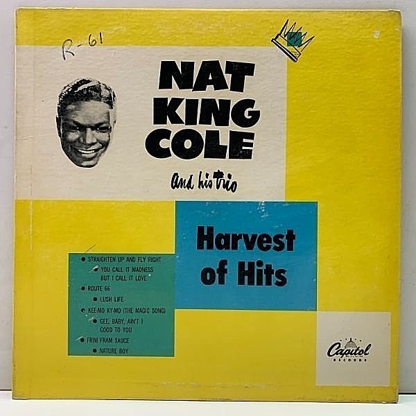 レコードメイン画像：【珍しい】10 FLAT 初回リング・パープル 深溝 MONO オリジナル NAT KING COLE And His Trio Harvest Of Hits ('50 Capitol)