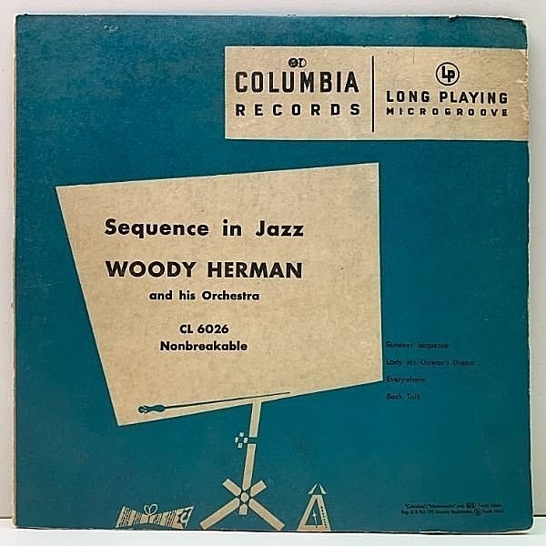 レコードメイン画像：USオリジナル 10インチ FLAT MONO 深溝 WOODY HERMAN Sequence In Jazz (Columbia) 1949年 SP音源