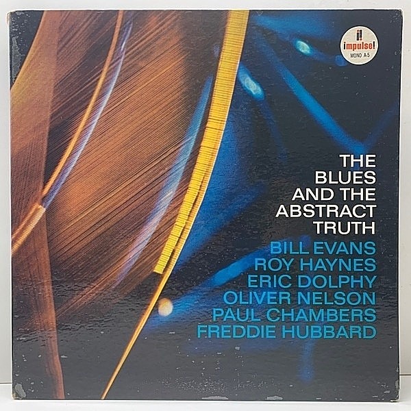 レコードメイン画像：良好!! MONO US 完全オリジ【AM-PAR, RVG刻印】OLIVER NELSON The Blues And The Abstract Truth (Impulse A-5) Bill Evans, Eric Dolphy
