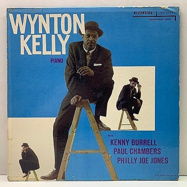 レコードメイン画像：レアな良好盤!! MONO 青小 深溝 WYNTON KELLY S.T - Piano [Quartet & Trio] Riverside RLP 12-254 w/ Kenny Burrell, Paul Chambers 