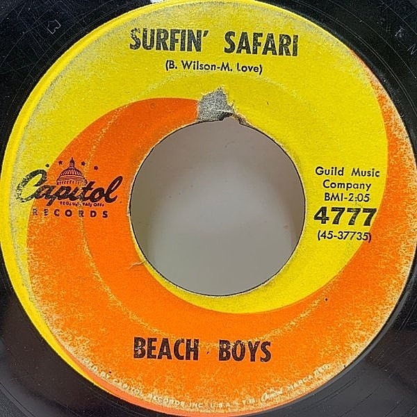 レコードメイン画像：USオリジナル 7インチ BEACH BOYS Surfin' Safari / 409 ('62 Capitol) ビーチ・ボーイズ／サーフィン・サファリ 45RPM