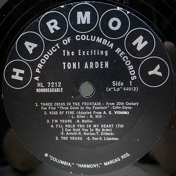 TONI ARDEN / The Exciting (LP) / Harmony | WAXPEND RECORDS