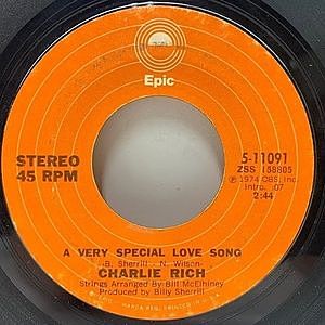 レコード画像：CHARLIE RICH / A Very Special Love Song