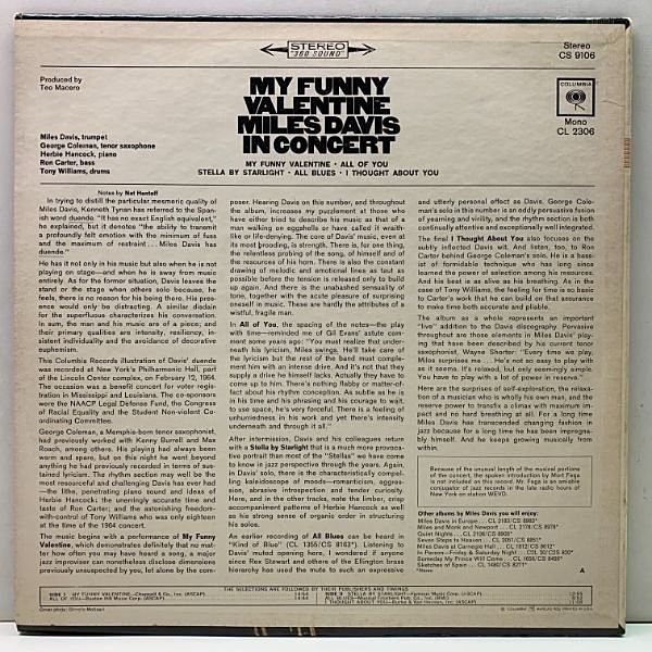 MILES DAVIS / My Funny Valentine (LP) / Columbia | WAXPEND RECORDS