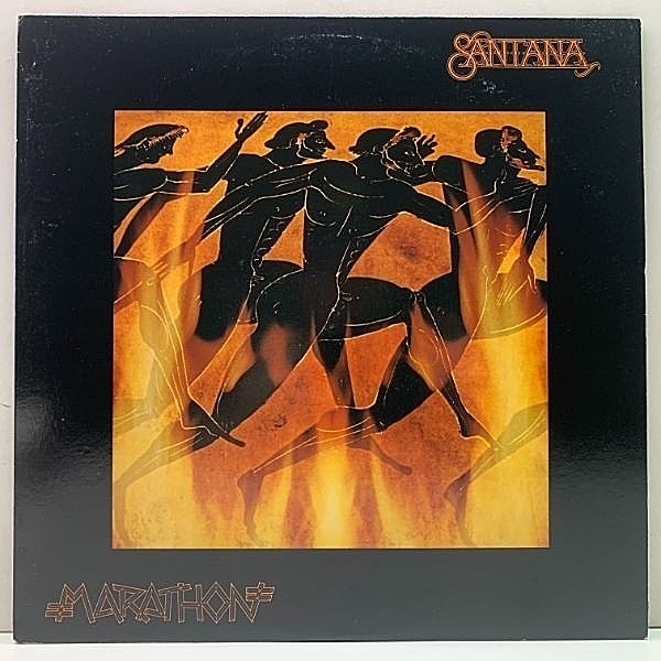 レコードメイン画像：美品!! USオリジナル FC規格 SANTANA Marathon ('79 Columbia) サンタナ／マラソン LP バレアリック古典 Aqua Marine