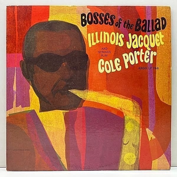 レコードメイン画像：美品 MONO 1st グレー 深溝 USオリジナル ILLINOIS JACQUET Bosses Of The Ballad (Argo 746) Play Cole Porter 最高のワンホーンもの！