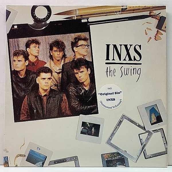 レコードメイン画像：美盤!! ハイプステッカー付き Netherlands 蘭オリジナル INXS The Swing ('84 Mercury) NILE RODGERS prod. ダリル・ホール 参加 
