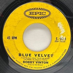 レコード画像：BOBBY VINTON / Blue Velvet