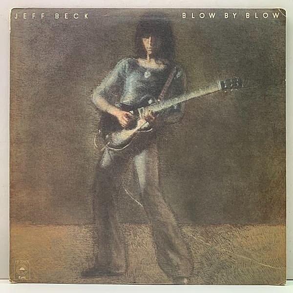 レコードメイン画像：Cut無し!概ね良好! USオリジナル 初版 PE規格 橙ラベ JEFF BECK Blow By Blow ('75 Epic) ジェフ・ベック LP ギター・インスト 金字塔