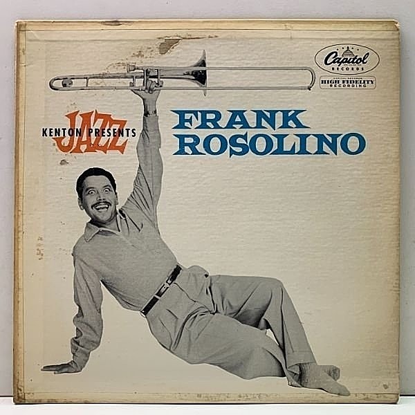 レコードメイン画像：レアな美盤!音抜群!【w/Charlie Mariano, Pete Jolly】10'' FLAT USオリジナル FRANK ROSOLINO (Capitol H 6507) MONO 初回リングパープル