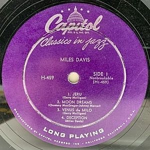 MILES DAVIS / Classics In Jazz (10) / Capitol | WAXPEND RECORDS