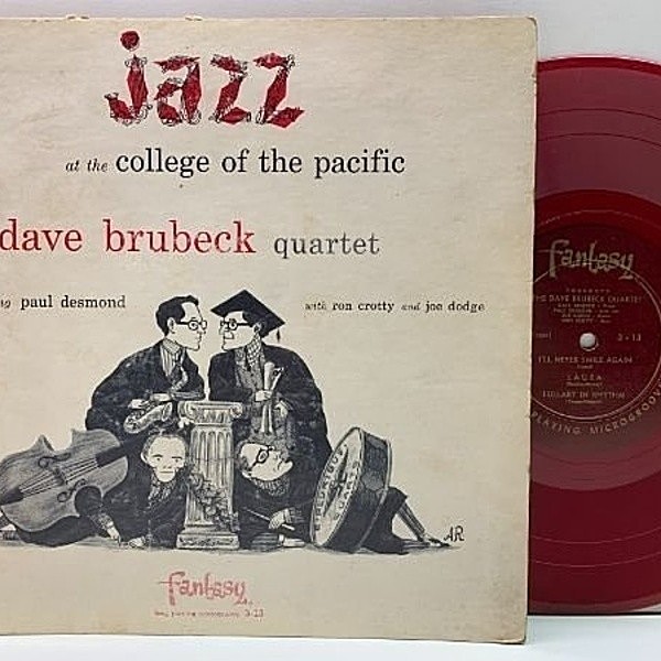 レコードメイン画像：10インチ 赤盤 USオリジナル DAVE BRUBECK feat. PAUL DESMOND Jazz At The College Of The Pacific ('54 Fantasy 3-13) 米 原盤