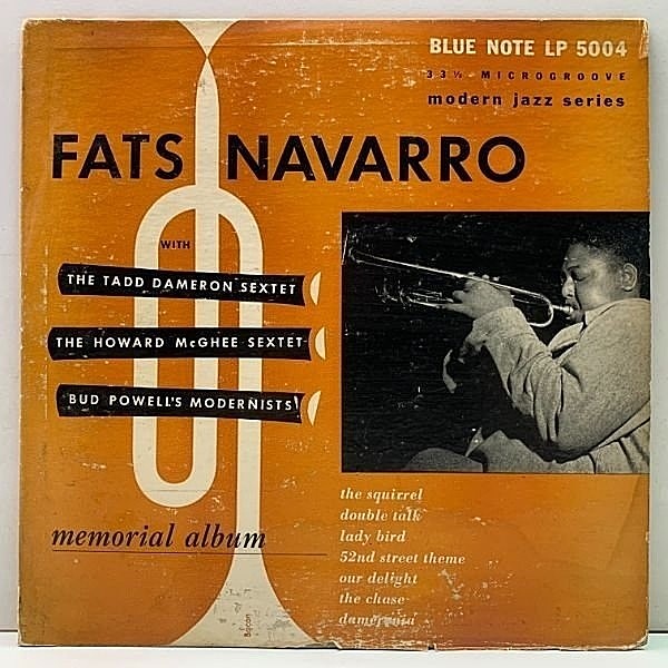 レコードメイン画像：LEXINGTON 額縁 FLAT 10'' USオリジナル FATS NAVARRO Memorial Album (Blue Note BLP 5004) w/ CHARLIE ROUSE, SONNY ROLLINS, BUD POWELL