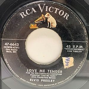 レコード画像：ELVIS PRESLEY / Love Me Tender / Anyway You Want Me