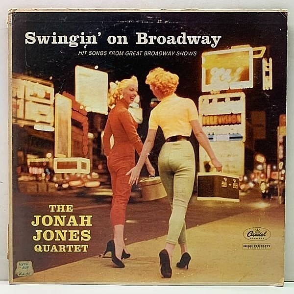 レコードメイン画像：MONO 1st ターコイズ USオリジナル JONAH JONES Swingin' On Broadway ('58 Capitol T 963) 中間派～スウィング好盤！