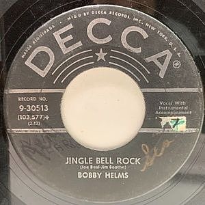 レコード画像：BOBBY HELMS / Jingle Bell Rock