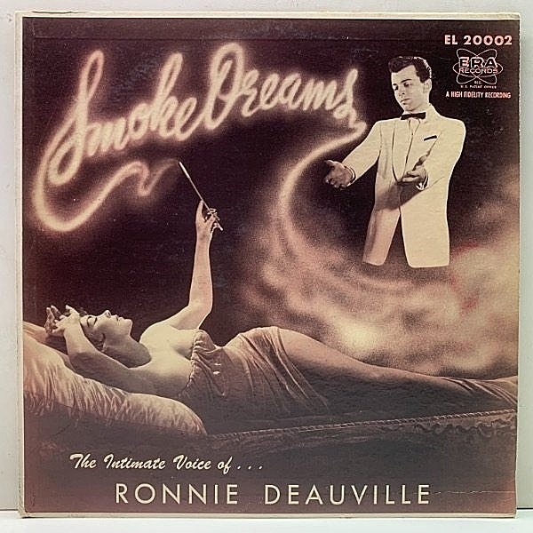 レコードメイン画像：良好盤!! MONO 深溝 USオリジ RONNIE DEAUVILLE Smoke Dreams (Era) スモールコンボ伴奏で歌う敬愛したシナトラスタイル 美女ジャケット