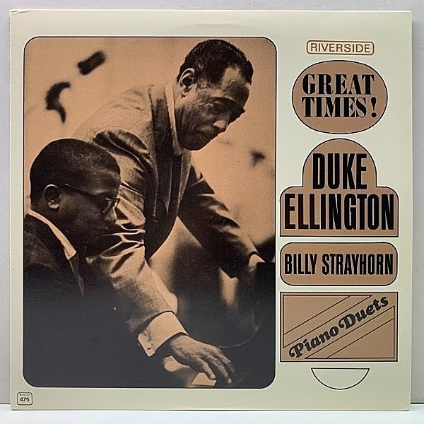 レコードメイン画像：美品!! DUKE ELLINGTON / BILLY STRAYHORN Piano Duets : Great Times! (Riverside RLP-475) バーコード無し 米OJCリイシュー