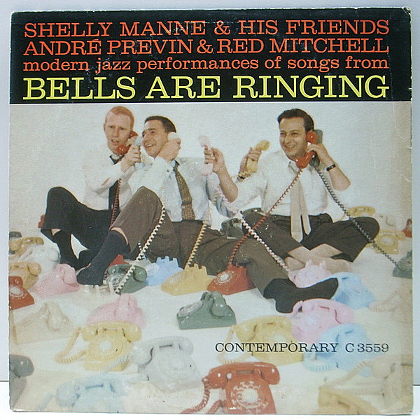 レコードメイン画像：プロモ D2マト MONO 深溝 USオリジナル SHELLY MANNE & His Friends, ANDRE PREVIN, RED MITCHELL Bells Are Ringing ('59 Contemporary)