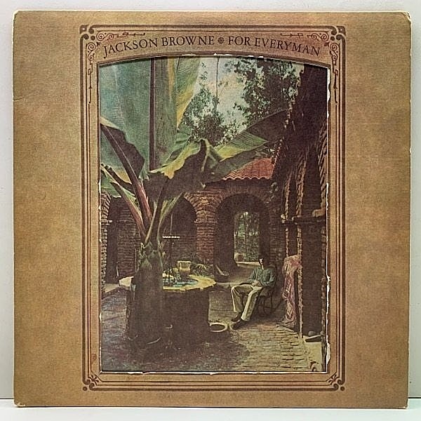 レコードメイン画像：概ね良好!! Aマト 初版 Wマーク無し US 完全オリジナル JACKSON BROWNE For Everyman ('73 Asylum) ギミック 特殊ジャケ w/DAVID LINDLEY