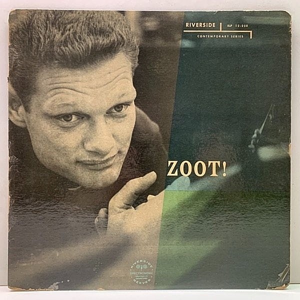 レコードメイン画像：良盤!音抜群! USオリジナル MONO 白ラベ 深溝 ZOOT SIMS QUINTET Zoot! (Riverside RLP 12-228) w/Nick Travis, George Handy, Wilbur Ware