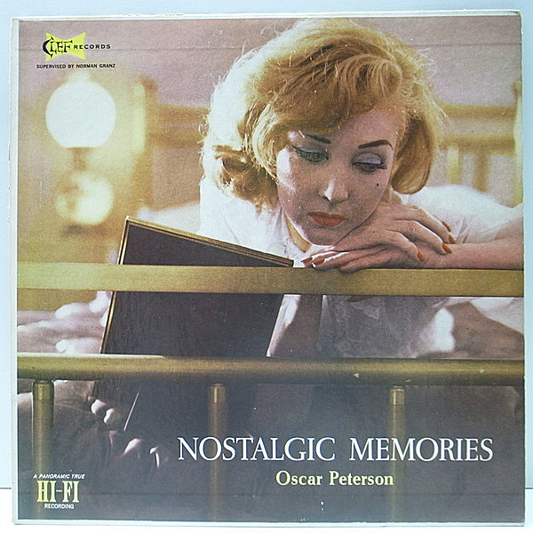 レコードメイン画像：MONO 1st Clef ツヤ 深溝 USオリジナル OSCAR PETERSON Nostalgic Memories (MG C-695) 艶っぽいヴォーカルも披露しております
