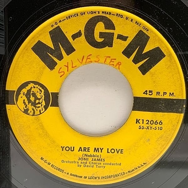レコードメイン画像：USオリジナル 7インチ JONI JAMES You Are My Love / I Lay Me Down To Sleep ('55 MGM) ジョニ・ジェームス 名唱 45RPM.