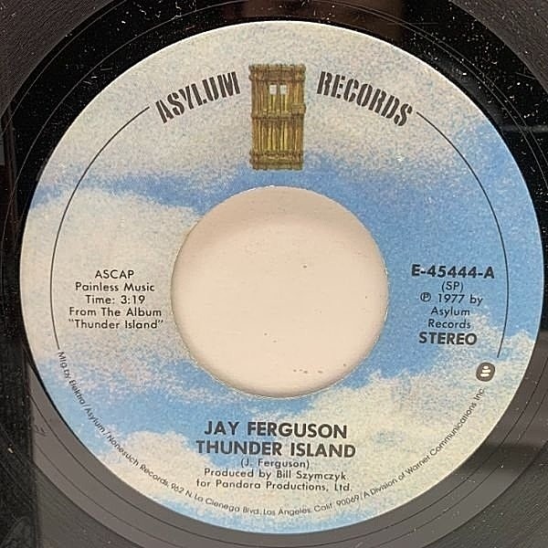 レコードメイン画像：【グルーヴィーで爽快感たっぷりのAOR】USオリジナル 7インチ JAY FERGUSON Thunder Island ('77 Asylum) ジェイ・ファーガソン 45RPM.