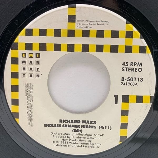 RICHARD MARX / Endless Summer Nights (7) / EMI-Manhattan