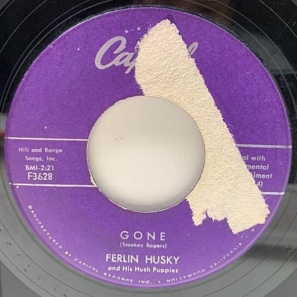 レコードメイン画像：USオリジナル 7インチ FERLIN HUSKY Gone / Missing Persons ('57 Capitol) ファーリン・ハスキー 45RPM.
