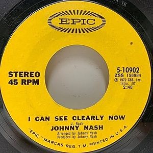 レコード画像：JOHNNY NASH / I Can See Clearly Now / How Good It Is