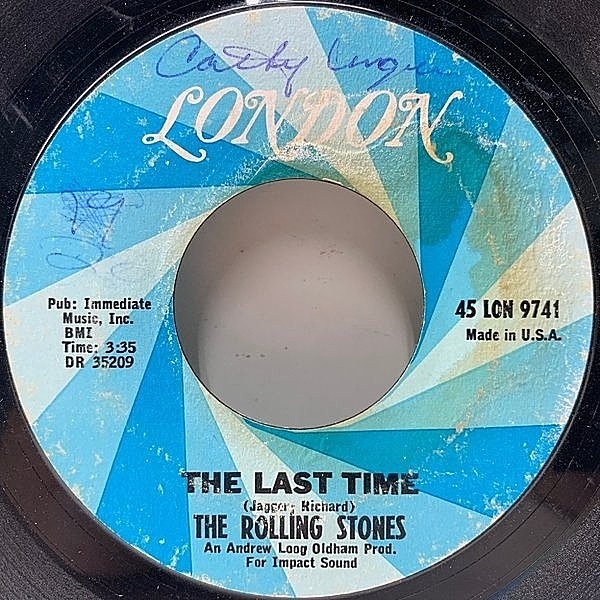 レコードメイン画像：良好盤!! USオリジ ROLLING STONES The Last Time b/w Play With Fire ('65 London) ローリング・ストーンズ／ラスト・タイム EP 7インチ