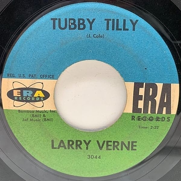レコードメイン画像：【'60s Bubblegum Pop】USオリジナル 7インチ LARRY VERNE Tubby Tilly / Abdul's Party ('61 ERA) ラリー・ヴァーン 45RPM.
