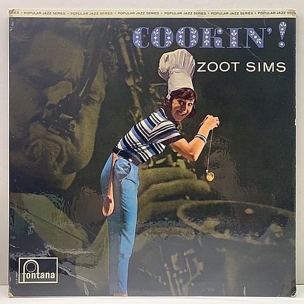 レコードメイン画像：希少な美品!! MONO 内溝 UKオリジナル ZOOT SIMS Cookin'! ('65 Fontana) w/ Ronnie Scott, Jimmy Deuchar 英モノラル コーティング