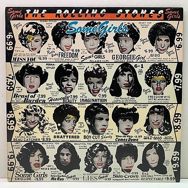 レコードメイン画像：発禁【初回オンリー 著名人顔未修正インナー】USオリジナル ROLLING STONES Some Girls ('78 COC 39108) 女たち 1st BANNED GIMMICK Cover