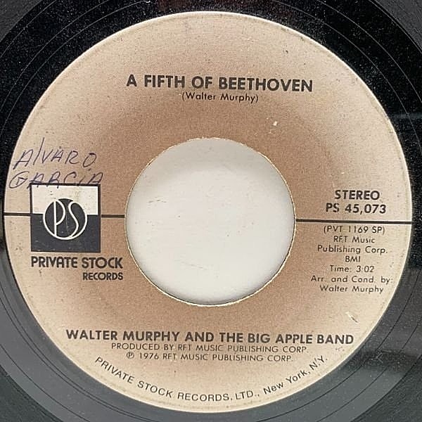 レコードメイン画像：USオリジナル 7インチ THE WALTER MURPHY & THE BIG APPLE BAND A Fifth Of Beethoven ('76 Private Stock) サタデー・ナイト・フィーバー