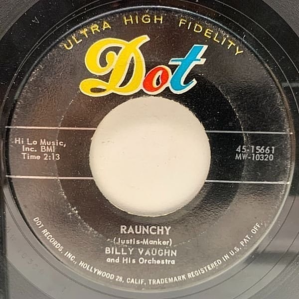 BILLY VAUGHN / Sail Along Silvery Moon / Raunchy (7) / Dot
