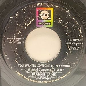 レコード画像：FRANKIE LAINE / You Wanted Someone To Play With