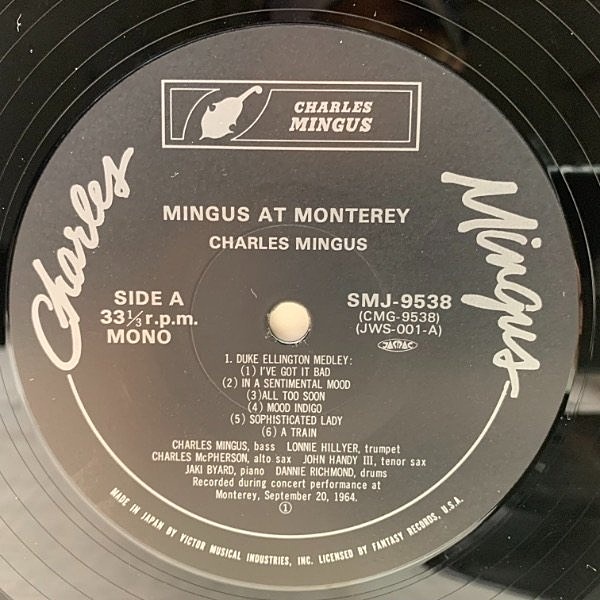 CHARLES MINGUS / CHARLIE MINGUS / Mingus At Monterey (LP