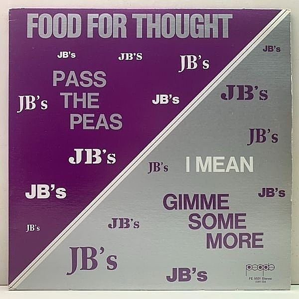 レコードメイン画像：良好品!! USプレス JB'S Food For Thought (People) 傑作1st サンプリング Pass The Peas、The Grunt 他 FRED WESLEY, JAMES BROWN