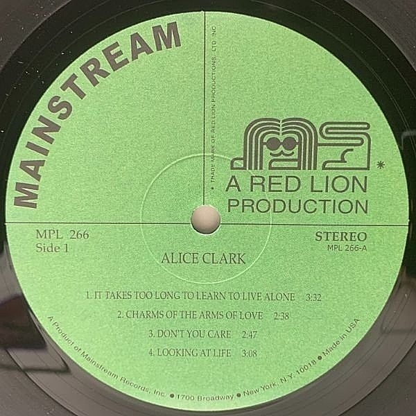 Alice Clark LP レコード Alice Clark – Alice Clark アナログレコード LP