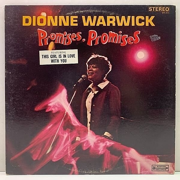 レコードメイン画像：良好盤!! USオリジナル DIONNE WARWICK Promises, Promises ('68 Scepter) ディオンヌ・ワーウィック バカラック