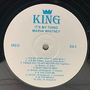 レコード画像：MARVA WHITNEY / It's My Thing