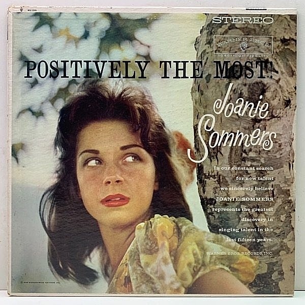 レコードメイン画像：【w/ ART PEPPER】USオリジナル 金ラベ JOANIE SOMMERS Positively The Most ('60 Warner) ジョニー・ソマーズ 1st デビュー作品