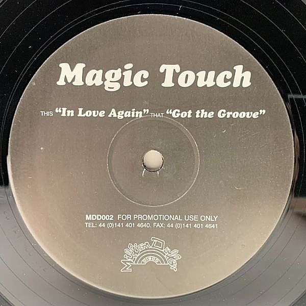 レコードメイン画像：美盤!! 12インチ プロモ UKオンリー MAGIC TOUCH In Love Again / Got The Groove ('02 Million Dollar Disco) US西海岸地下 House 